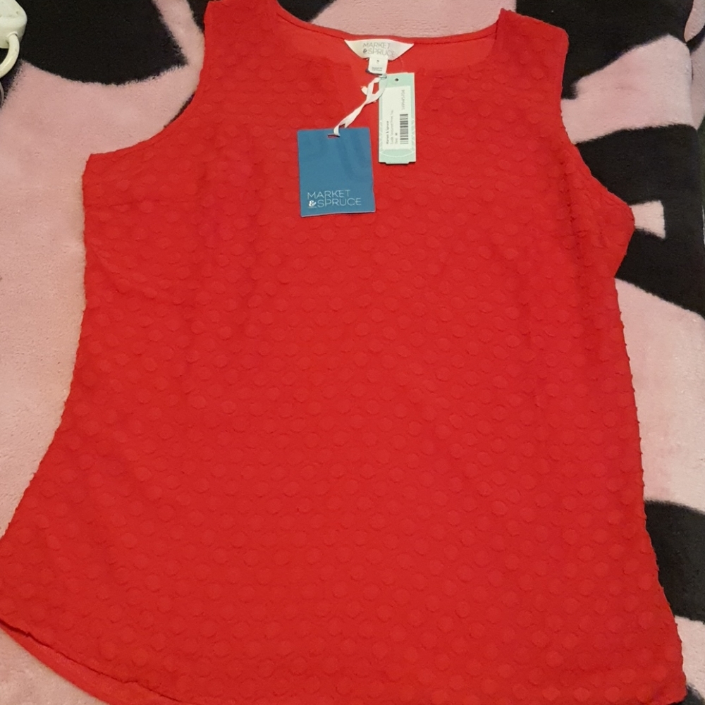 Red blouse